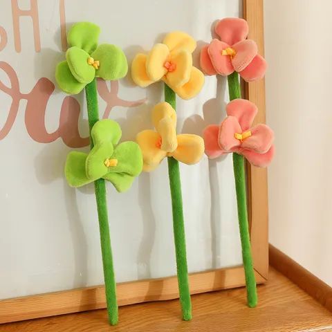Bouquet di Fiori Simulato di Cartone Animato Giocattolo di Peluche Bambola di Pianta Imbottita Decorazione per la Casa Regalo