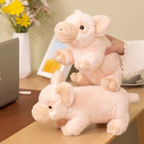 Cute Little Pig Plush Toy Stuffed Animal Soft Doll Cute Pink Piggy Toy For Kids Companion Soothing Ragdoll Home Decor