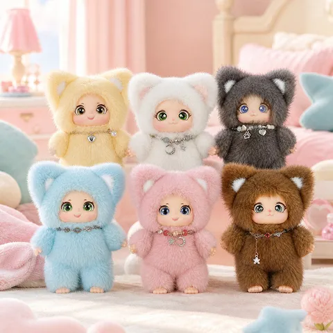 Carino Simulazione Volpe Peluche Giocattolo Bambola Ciondolo Ragazza Borsa Portachiavi Peluche Morbido Animale Cartoon Borsa Appendere Ornamento