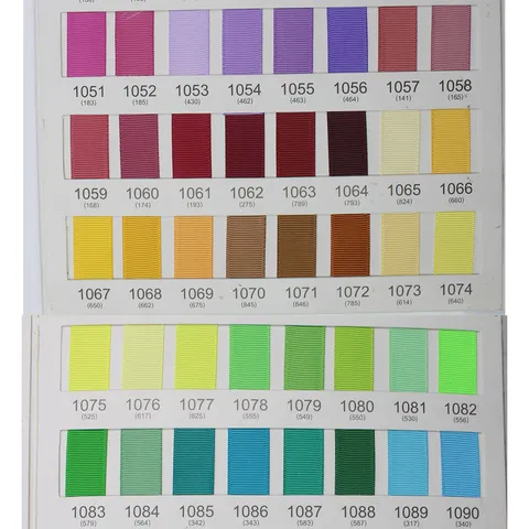 Ruban Gros-Grain Couleur Unie Sangle Polyester Emballage Bouquet Fleurs Décoration Nœud Cheveux Matériel Cadeau Artisanat