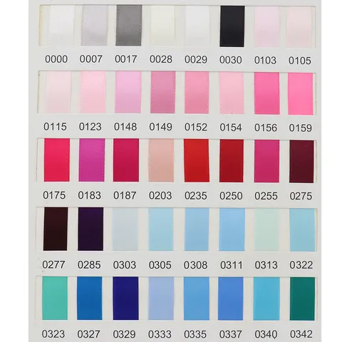 Ruban Satin Simple Face Couleur Unie Ruban Polyester Sangle pour Noeuds de Cheveux Bricolage Emballage Cadeau Sangle Décorative de Vacances