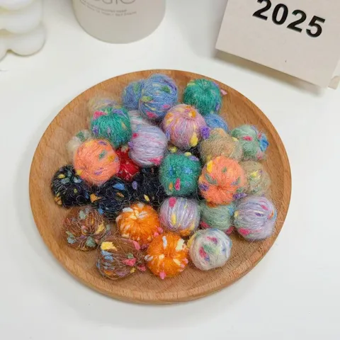 Colorful Spotted Wool Yarn Ball DIY Jewelry Accessories Beading Material
