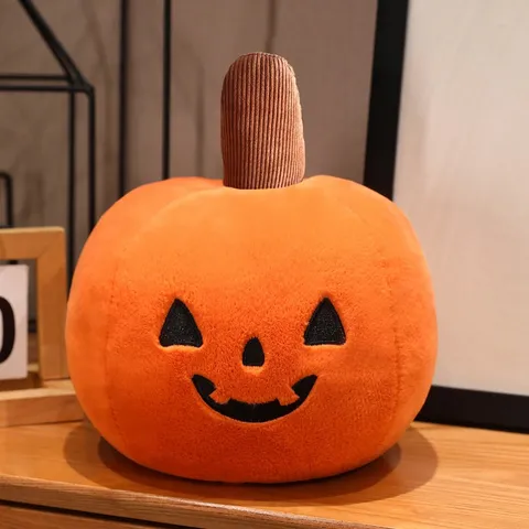 Jouet en Peluche de Citrouille d'Halloween Poupée Rembourrée de Momie Coussin Cartoon Doux Cadeau de Décoration de Fête