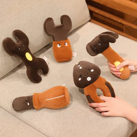Creative Tool Shape Plush Toy Funny Hammer Wrench Screwdriver Pliers Stuffed Doll Soft Polyester Cartoon Toy For Kids Gift