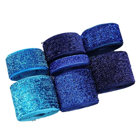 Gradient Glitter Velvet Ribbon Shiny Ribbon For DIY Hair Bows Garment Sewing Accessories Gift Wrapping Decoration