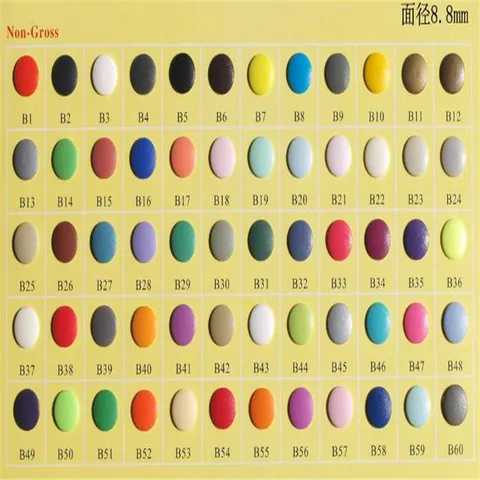 Matte Resin Snap Buttons Round Plastic Fasteners For DIY Sewing Craft Baby Clothing Accessories
