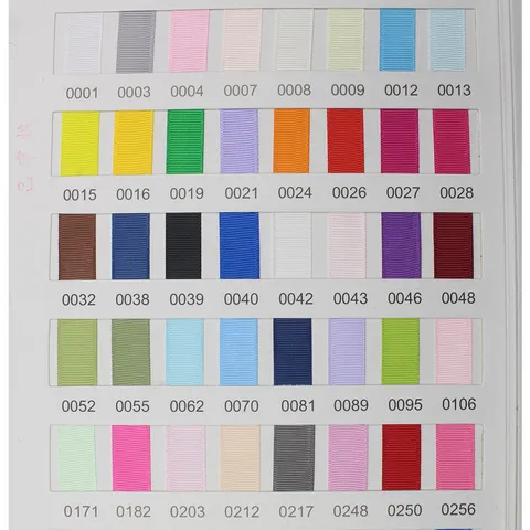 Μονόχρωμη Κορδέλα Grosgrain για Κατασκευές DIY Φιόγκους Μαλλιών Συσκευασία Δώρων Ραπτική Ενδυμάτων Κορδέλες Πολυεστέρα