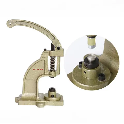 DK98 Heavy Duty Cast Iron Hand Press Machine Snap Button Grommet Eyelet Punch Die Installation Tool For Sewing Workshop Craftsman