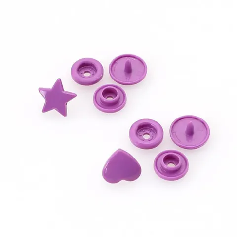 Glossy Resin Star Snap Buttons T5 Pentagram Plastic Fasteners For Children Apparel Sewing DIY Craft Supplies