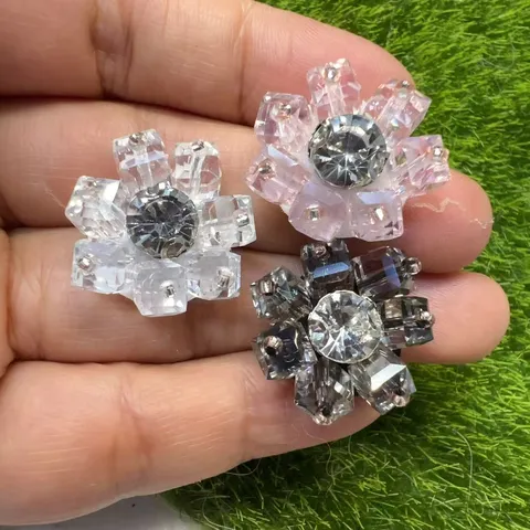 Handgemachte Perlen Blume Strass Kristall Schuh Hut Kleidungsstück DIY Dekorative Zubehör Handwerk