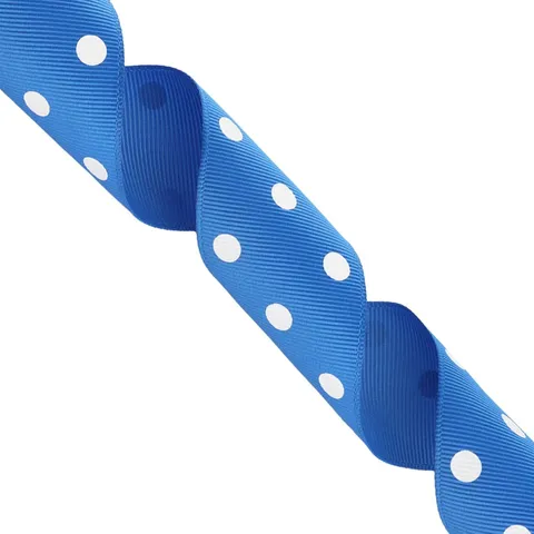 Nastro Grosgrain a Pois da 38mm Tessuto in Poliestere per Fiocchi per Capelli Confezioni Regalo Decorazioni Festa Fai da Te