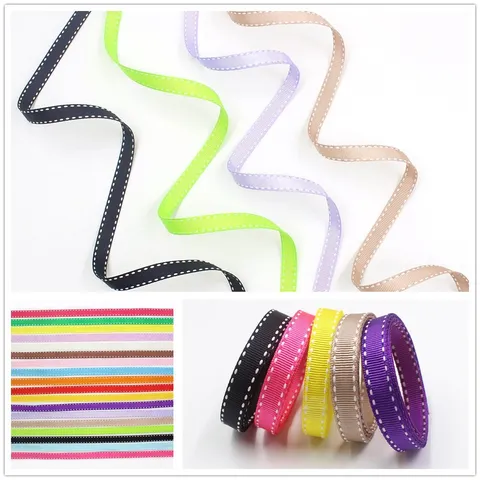 Nastro Grosgrain a Punto Sella in Poliestere Fettuccia a Coste per Fiocchi Fai da Te Imballaggio Regalo Artigianato Cucito Nastro