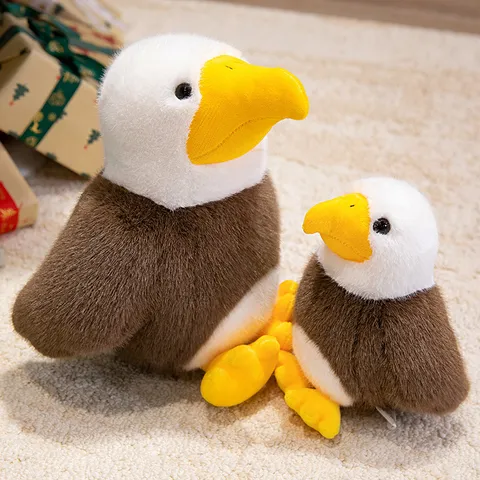 Simulated Sea Eagle Stuffed Animal Plush Toy Realistic Bird Doll Cute Soft Companion Pillow Kid Holiday Gift