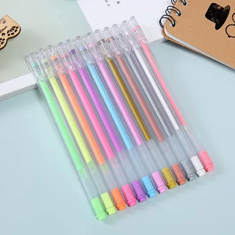 Kreativer Transparenter Gelschreiber Bunter Textmarker Tagebuch Marker