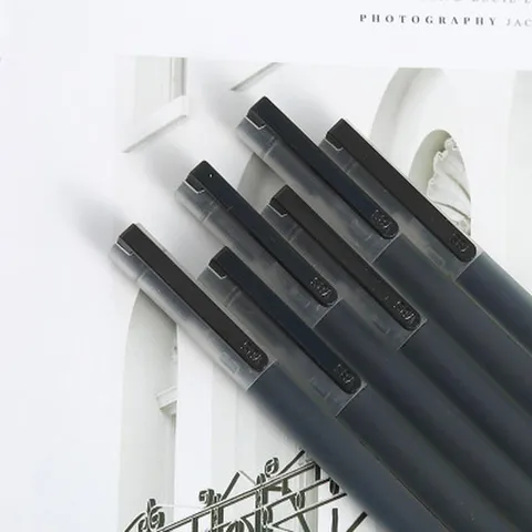 Minimalistischer Kunststoff Gelschreiber Glattes Schreiben Schwarz Blau Rot Tinte Kugelschreiber Für Büro Schule Schüler Schreibwaren