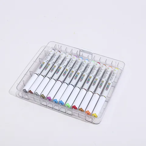 Acrylic Markers Soft Nib Waterproof Quick Drying Acrylic Paint Pens For Children Student DIY Drawing Crafting Art Supplies