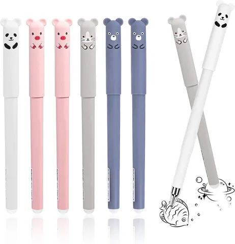 Süßer Panda Löschbarer Gelstift Nadelspitze Cartoon Tier Schreibstift Schüler Briefpapier Schulbedarf