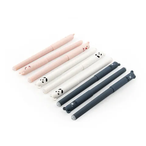 Süßer Panda Löschbarer Gelstift Nadelspitze Cartoon Tier Schreibstift Schüler Briefpapier Schulbedarf