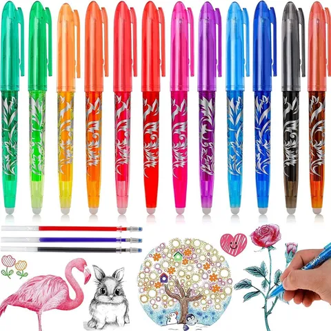 Kreative Löschbare Gelschreiber Set Süßes Blumenmuster Kunststoff Rollerball Stifte Für Schule Büro Schreiben Schreibwaren