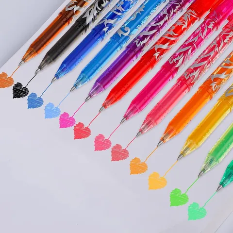 Kreative Löschbare Gelschreiber Set Süßes Blumenmuster Kunststoff Rollerball Stifte Für Schule Büro Schreiben Schreibwaren