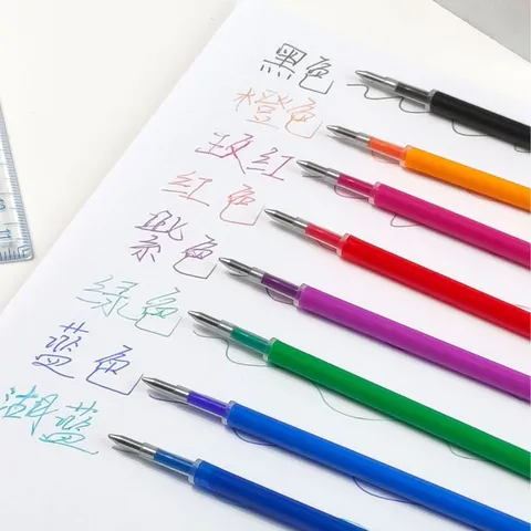 Lösbare Gelstift Minen Kugelspitze Schwarz Blau Rot Tinte Schüler Schreibwaren Ersatz Minen Bürobedarf
