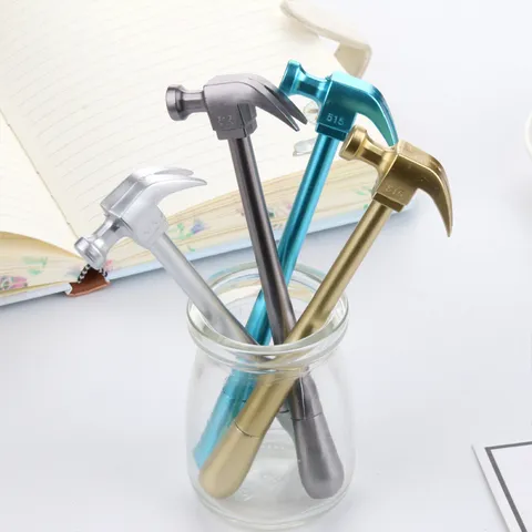 Kreativer Hammerform Gelschreiber Schwarze Tinte Wasserbasierter Stift Schüler Schreibwaren Preis Büro Schreibwaren Geschenk
