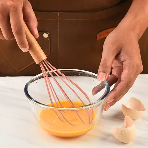 Silicone Kitchen Utensil Set Non Stick Cookware Spatula Soup Ladle With Wooden Handle Heat Resistant Cooking Tools
