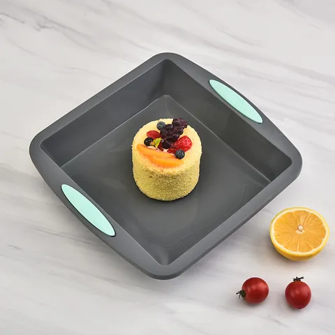 Silicone Chiffon Cake Mold Non-Stick Baking Pan Bread Toast Box Square Baking Tray Kitchen Bakeware Tool For Oven