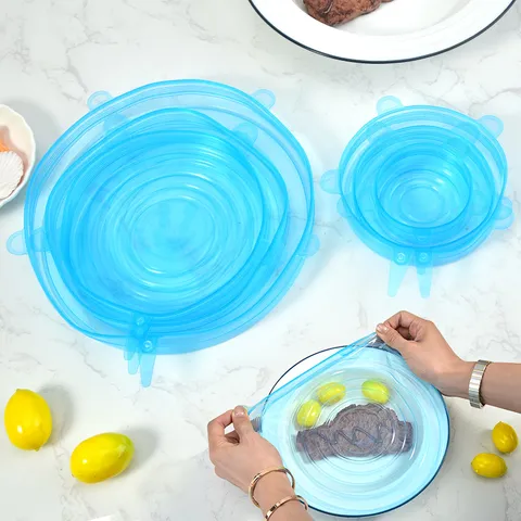 Coperchio Estensibile in Silicone Multifunzionale Riutilizzabile Alimenti Freschezza Sigillatura Coperchi per Ciotole Accessori di Stoccaggio da Cucina Per Pentole