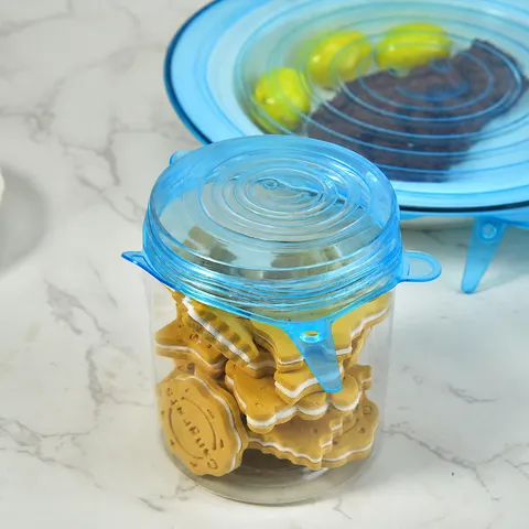 Coperchio Estensibile in Silicone Multifunzionale Riutilizzabile Alimenti Freschezza Sigillatura Coperchi per Ciotole Accessori di Stoccaggio da Cucina Per Pentole