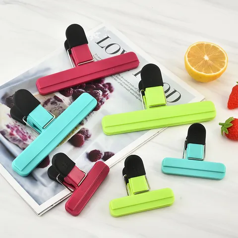 Silicone Food Bag Sealing Clips Kitchen Snack Freshness Preservation Clips Large And Small Sealing Clips For Coffee Tea Bags