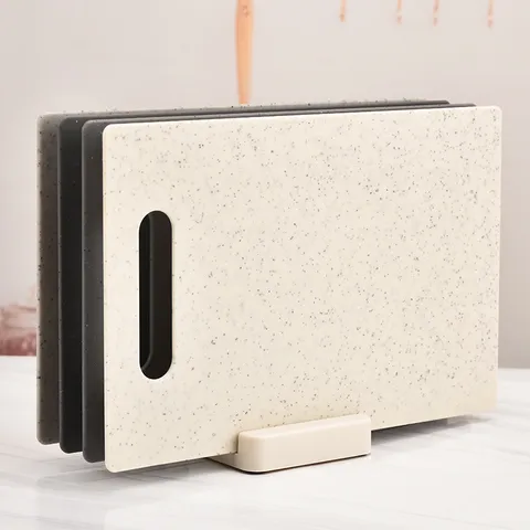 Kunststof Snijplank Set Keuken Hakplanken Met Opbergstandaard Multicolour Voedselbereiding Borden