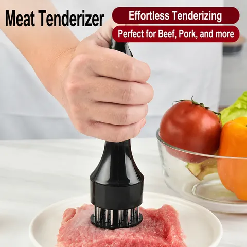 Stainless Steel Meat Tenderizer Tool Kitchen Cooking Gadget Heavy Duty Meat Pounder With Ergonomic Handle For Beef Pork
