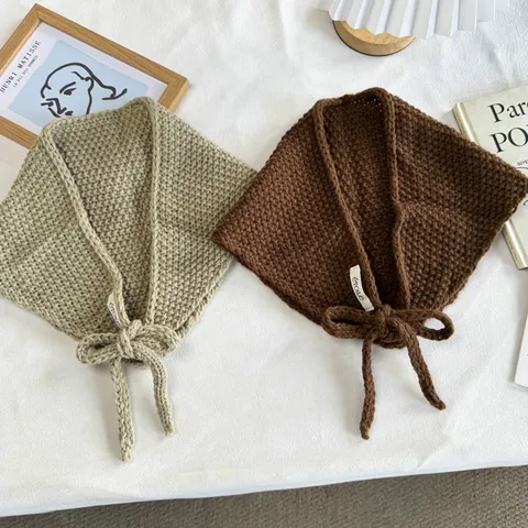 Pañuelo Triangular de Punto Bohemio para Mujer Cinturón de Cintura Vintage Pañuelo de Cadera Accesorio de Capas Decoración de Falda Envolvente de Ganchillo Color Sólido