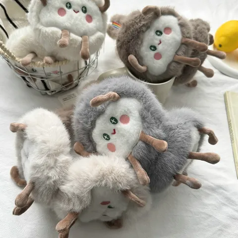 Cute Cartoon Animal Winter Plush Earmuffs For Women Girls Foldable Soft Warm Faux Fur Ear Warmers Cold Weather Ear Covers