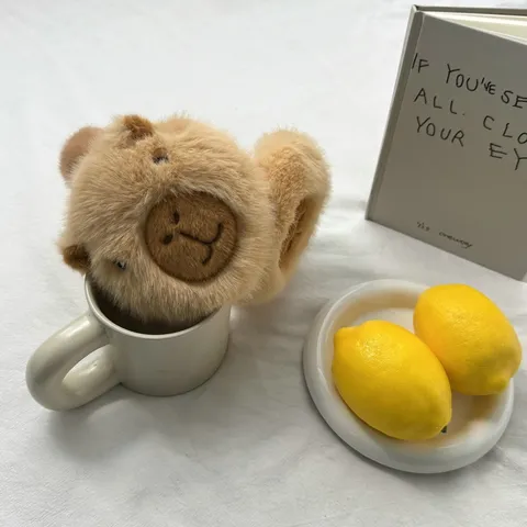 Süße Capybara Plüsch Ohrenschützer Winter Warme Ohrenschützer Kunstpelz Ohrenwärmer Für Damen Mädchen Cartoon Tier Hund Ohrenklappen