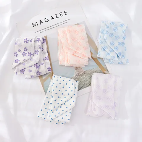 Foulard Piccolo da Donna in Chiffon con Stampa Floreale Nastro per Capelli Multiuso Decorazione per Borsa Fascia per Capelli Nastro di Seta Accessori Moda