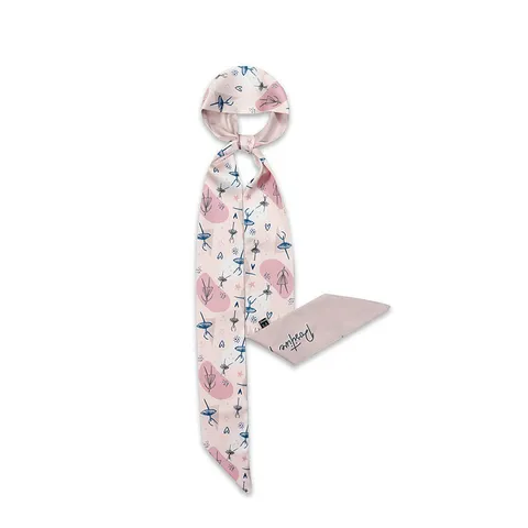 Dames Fris Bedrukt Polyester S Sjaal Smalle Lange Streamer Twilly Voor Tas Decoratieve Nek Hoofd Band Accessoire