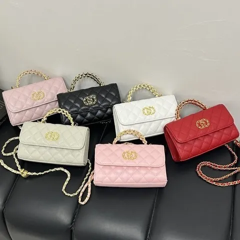 Women Luxury Quilted Chain Shoulder Bag PU Leather Classic Designer Style Handbag Crossbody Flap Bag