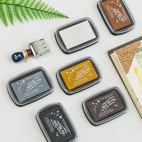 Grand Encreur Métallique Pour Scrapbooking DIY Décoration de Journal Encreur à Pigments Premium Pour Tampons En Caoutchouc