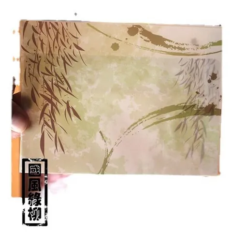 Enveloppes en Papier Calque Translucide de Style Chinois Motif Saule à l'Encre Papeterie pour Cartes Photos Invitations Taille B6