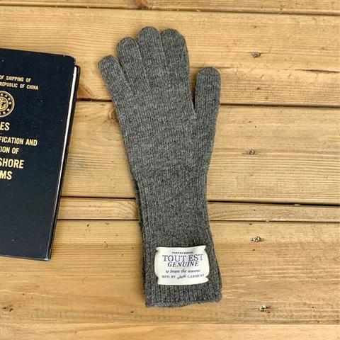 Women Winter Warm Knitted Wool Gloves Solid Color Touch Screen Five Finger Gloves With Woven Label Outdoor Cold Weather Gear