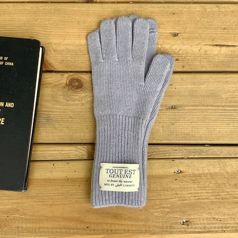 Women Winter Warm Knitted Wool Gloves Solid Color Touch Screen Five Finger Gloves With Woven Label Outdoor Cold Weather Gear