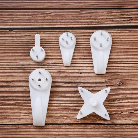 Ganci Da Parete Senza Tracce In Plastica Chiodi Sospesi Invisibili Per Cornice Scatola Contatore Organizzatore Da Parete Taglie