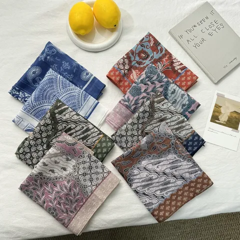 Dames Paisley Bedrukt Polyester Vierkante Sjaal Mode Minimalistisch Kantoor Halstuch Elegant Glad Decoratieve Kopdoek Voor Shirt Accessoires