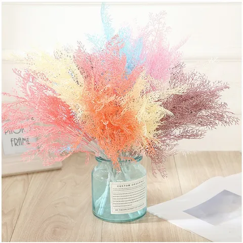 Bouquet de Fleurs Phalaenopsis en Plastique Artificiel Style Court Fausse Plante Pour Décoration de Mariage Maison Accessoires de Photographie