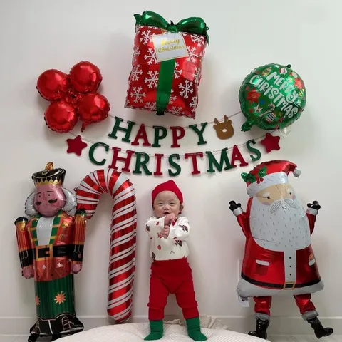 Guirlande De Lettres En Feutre De Noël Bannière Nouvel An Décoration Suspendue Fête De Vacances Décoration Murale Intérieure