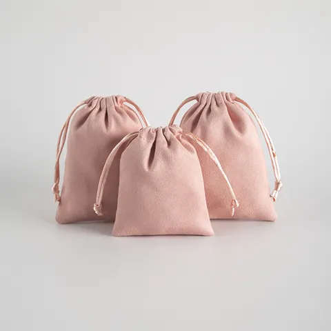 Minimalistisch Rosa Stoff Samt Kordelzug Beutel Tasche Für Schmuck Geschenk Aufbewahrung Verpackung Hochzeit Geburtstag Beutel