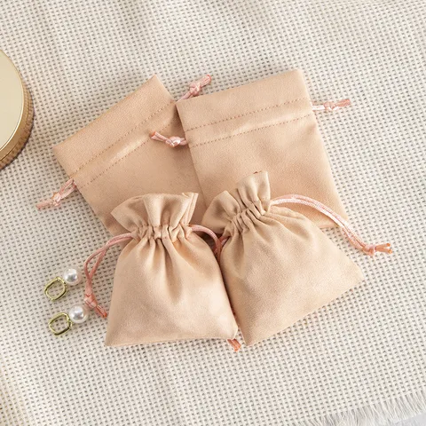 Sacchetto per Gioielli in Velluto con Coulisse Morbida Borsa Regalo per Collana Anello Orecchini Matrimonio Festa Sacchetti Regalo