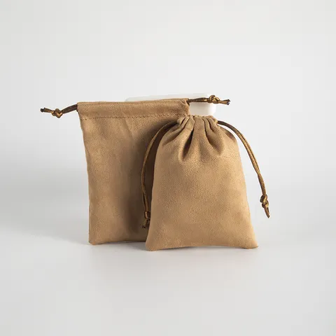 Wildlederimitat Kordelzug Schmuckbeutel Kleine Stoff Geschenktüten Für Schmuckverpackung Beutel Weiche Mikrofaser Kordelzug Aufbewahrungstasche Für Armbänder
